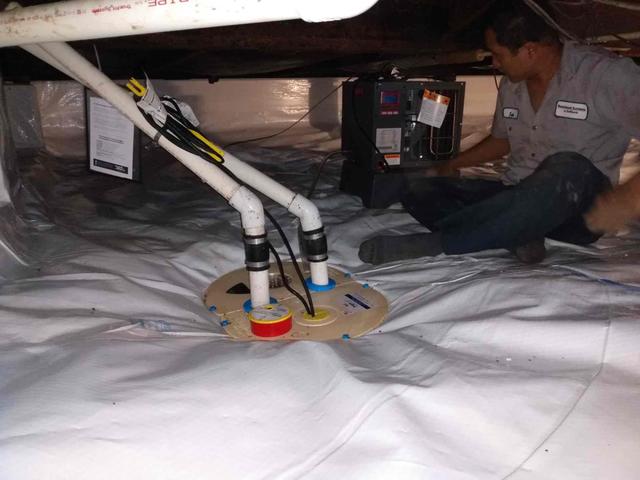 Sump Pump and Dehumidifier Installation