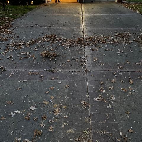 The driveway of this home sunk from moisture underneath the soil causing the soil to expand and contract. The concrete on the left side sunk the most and cracks started to develop in the concrete slabs.