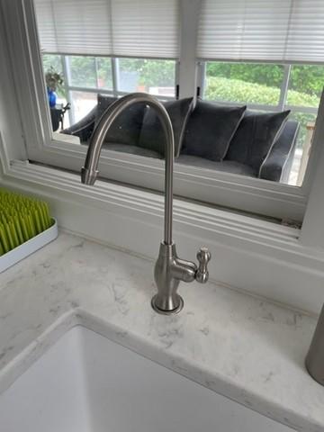 Installed RO Faucet on Kitchen Sink