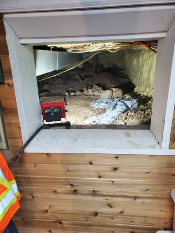 Before shot of entrance