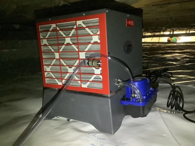 SaniDry Sedona Dehumidifier Installed