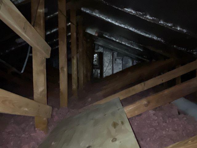 Attic before