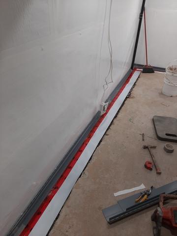 Wall membrane is attached