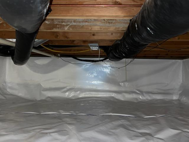 Crawl Space Wall Vapor Barrier