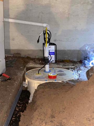 To liquidate the water leakage, our workers install a sump pump to drain all the water, including future leaks.