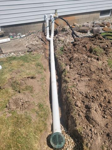 Exterior Discharge Line