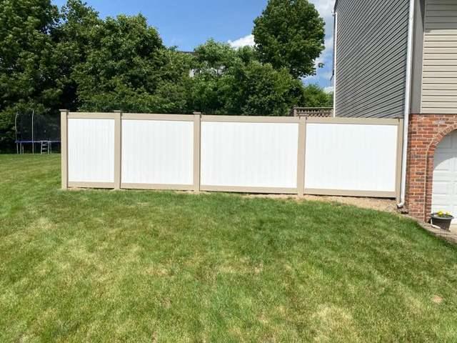 6' Clay Post, Rails and Caps / White Inserts Vinyl Fence / (1) 4' Gate