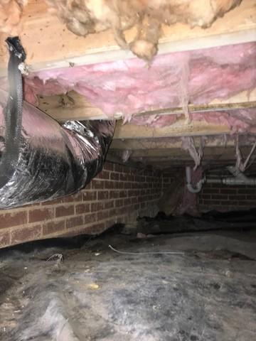 The moisture was shredding and ruining the floor insulation which majorly reduced the R-value.