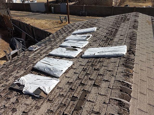 Decayed Asphalt Shingles.