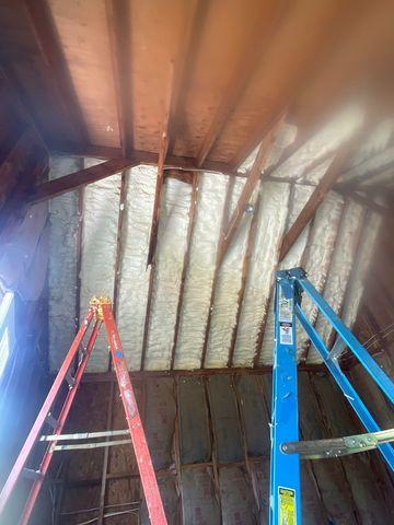 Spray Foam in progress