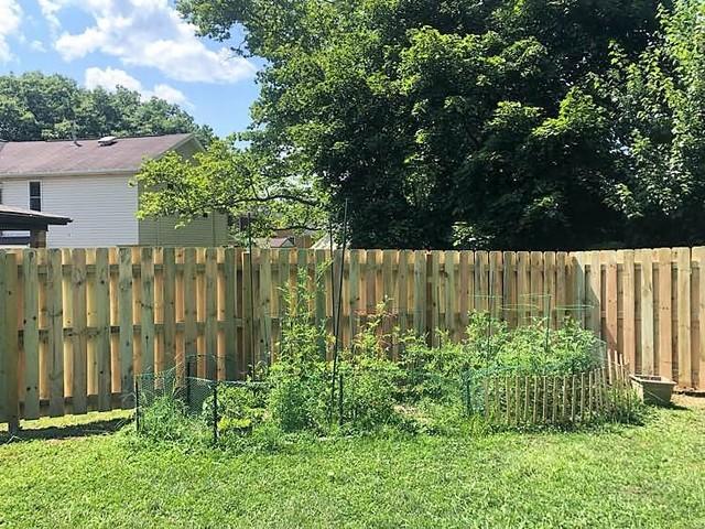 6' Shadowbox Natural Wood Pressure Treated Fence / (2) Gates