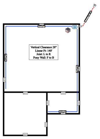 The foreman makes blueprints to see which areas are most damaged and what needs to go where.