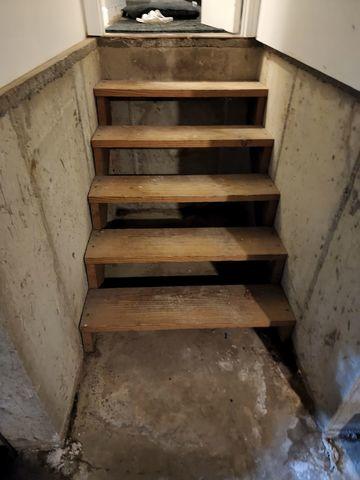 Basement Stairs Before