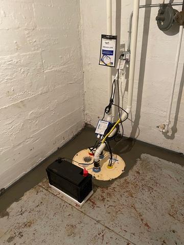 Upgraded Sump Pump System