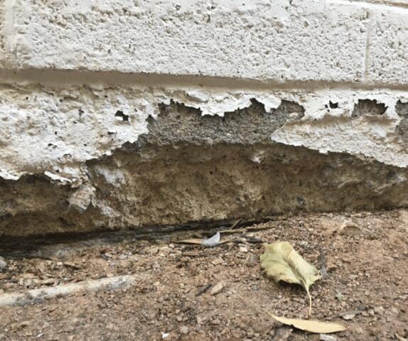 Spalling Concrete in Stem Wall