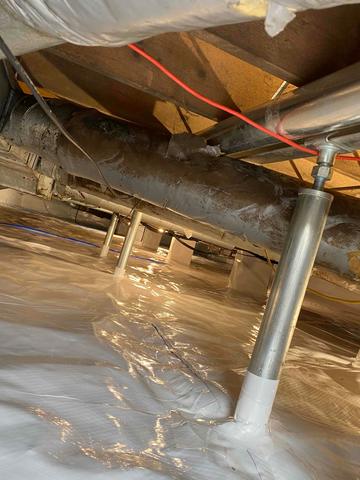 Crawl Space Floor Joist Repair