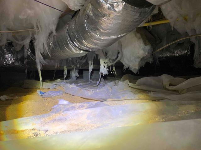 Falling Fiberglass and Loose Vapor Barrier