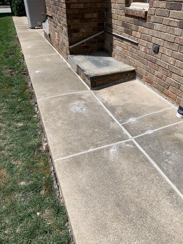 Sidewalk after lift and level in springfield