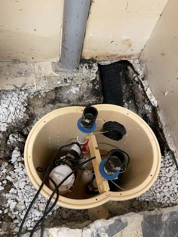 Aerial View of Sump Pump