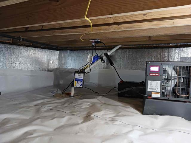 Crawl Space Sump Pump and Dehumidifier