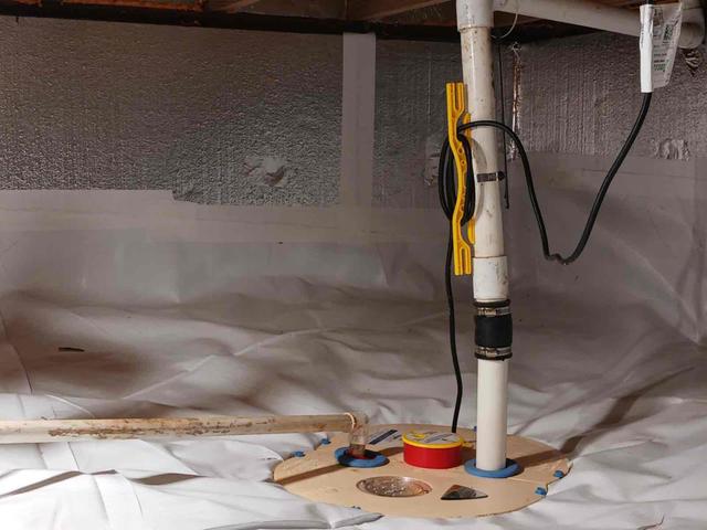 Crawl Space Sump Pump Install