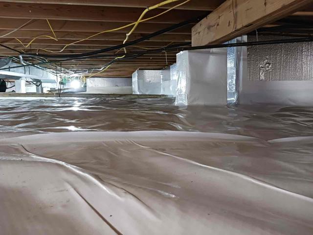 Crawl Space Vapor Barrier and Insulation