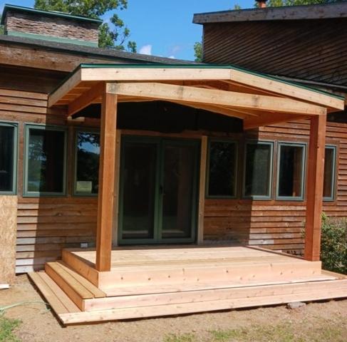 Cedar Front Porch Entryway Completed