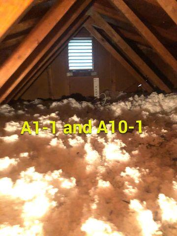 Existing insulation before service