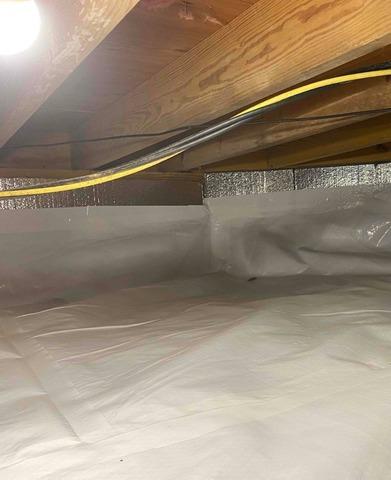 Crawl Space Vapor Barrier and Insulation