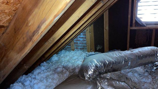 Attic before