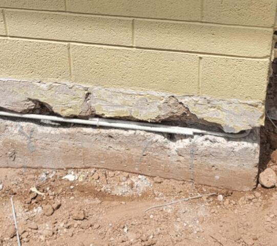 Stem Wall Repair Process: Rebar