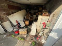 This is all the junk we removed from the home's garage.