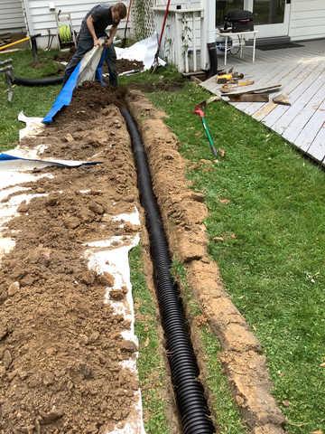 Underground Downspout
