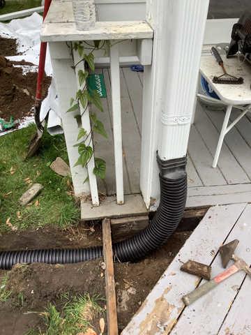 Underground Downspout