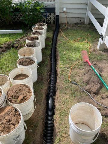 Underground Downspout