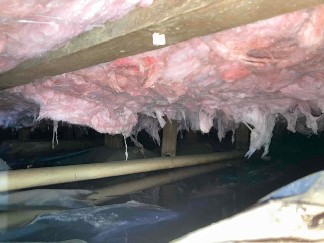 Standing Water Floods the Crawlspace