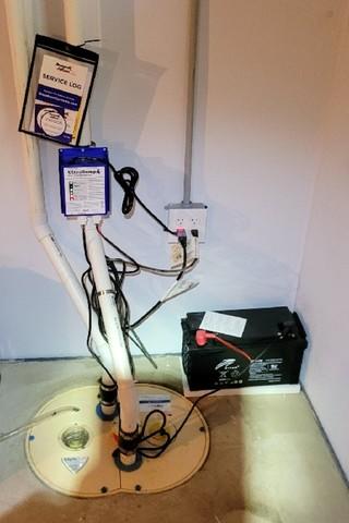 The TripleSafe sump pump system provides three levels of protection from a flood in the basement