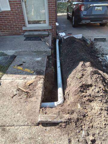 Westland, Mi Downspout Extension Process
