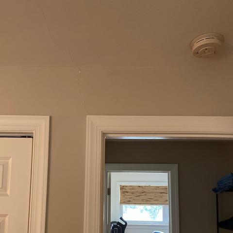 Crack at Top Corner of Door