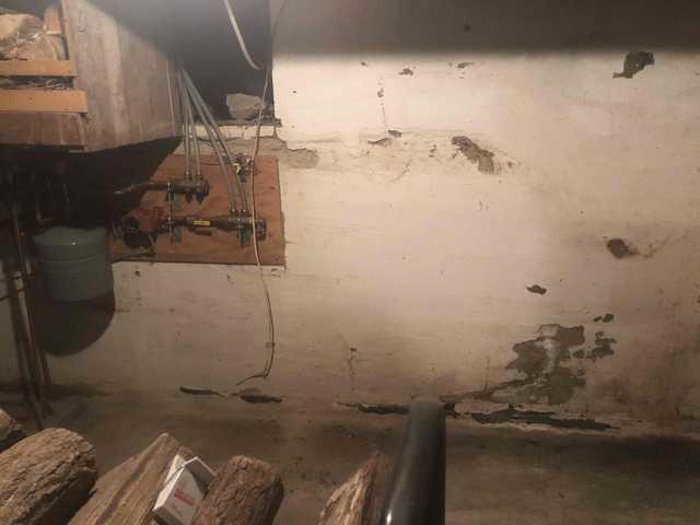 Wet Basement Repair (Before)