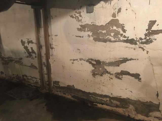 Wet Basement Repair (Before)