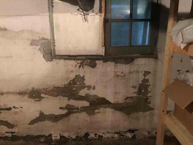 Wet Basement Repair (Before)