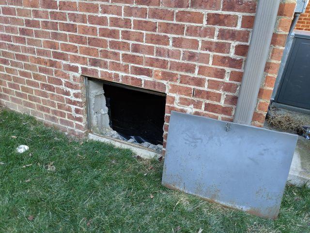 Old Crawl Space Door