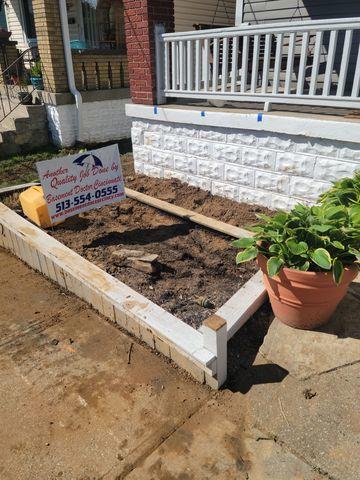 The Basement Doctor of Cincinnati Stabilizes a Front Porch in Bellevue