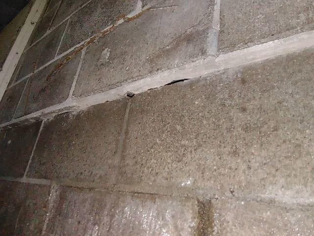 Part of the wall had an inch and a half of inward deflection. This is a major point of entry for water intrusion.