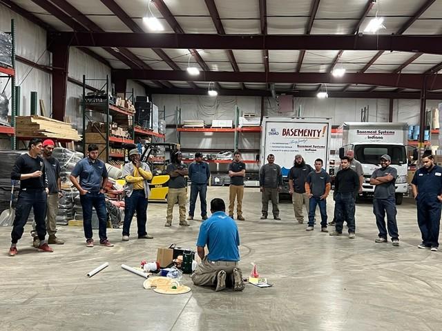 Sump Pump Training for Production Team