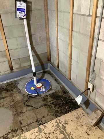 Drytrak Nova Basement Systems Photo Album - East Chicago, Indiana DryTrak System