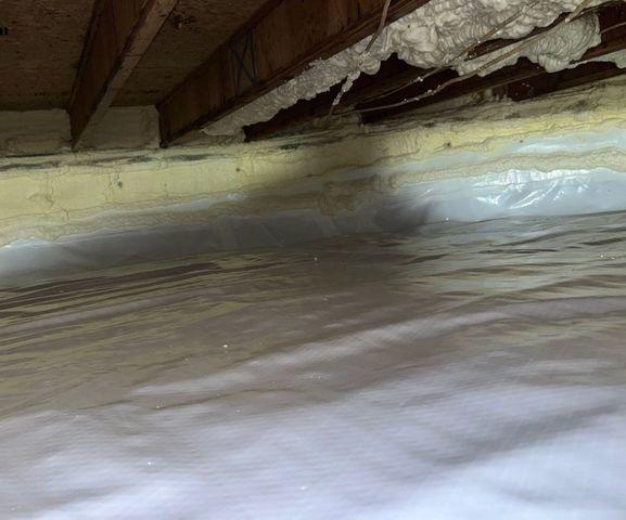 Clean Space and spray foam insulation