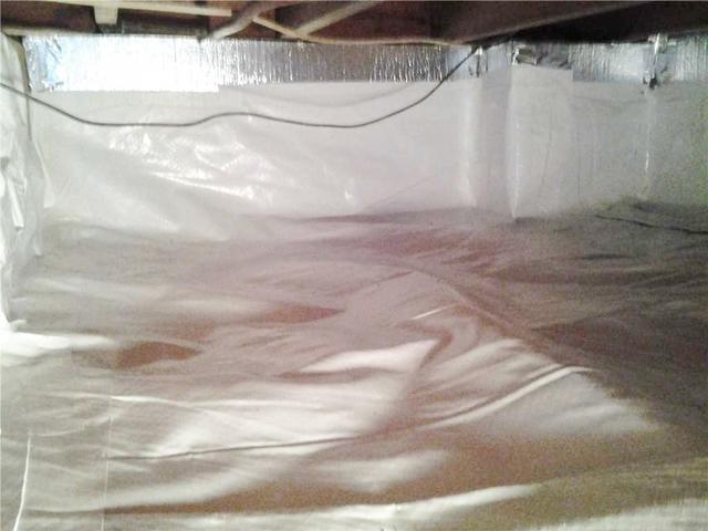 Waterproofed Crawl Space