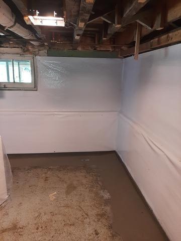 Finished Wall and floor